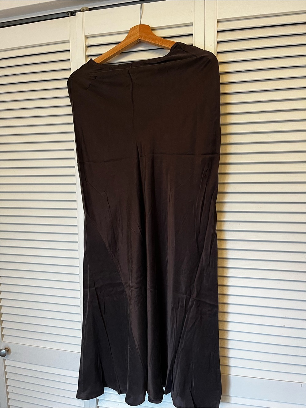 DISSH Colette Bitter Choc Silk Maxi Skirt - Picture 9 of 11